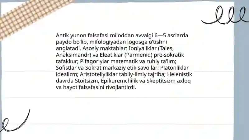Antik yunon falsafasi 3