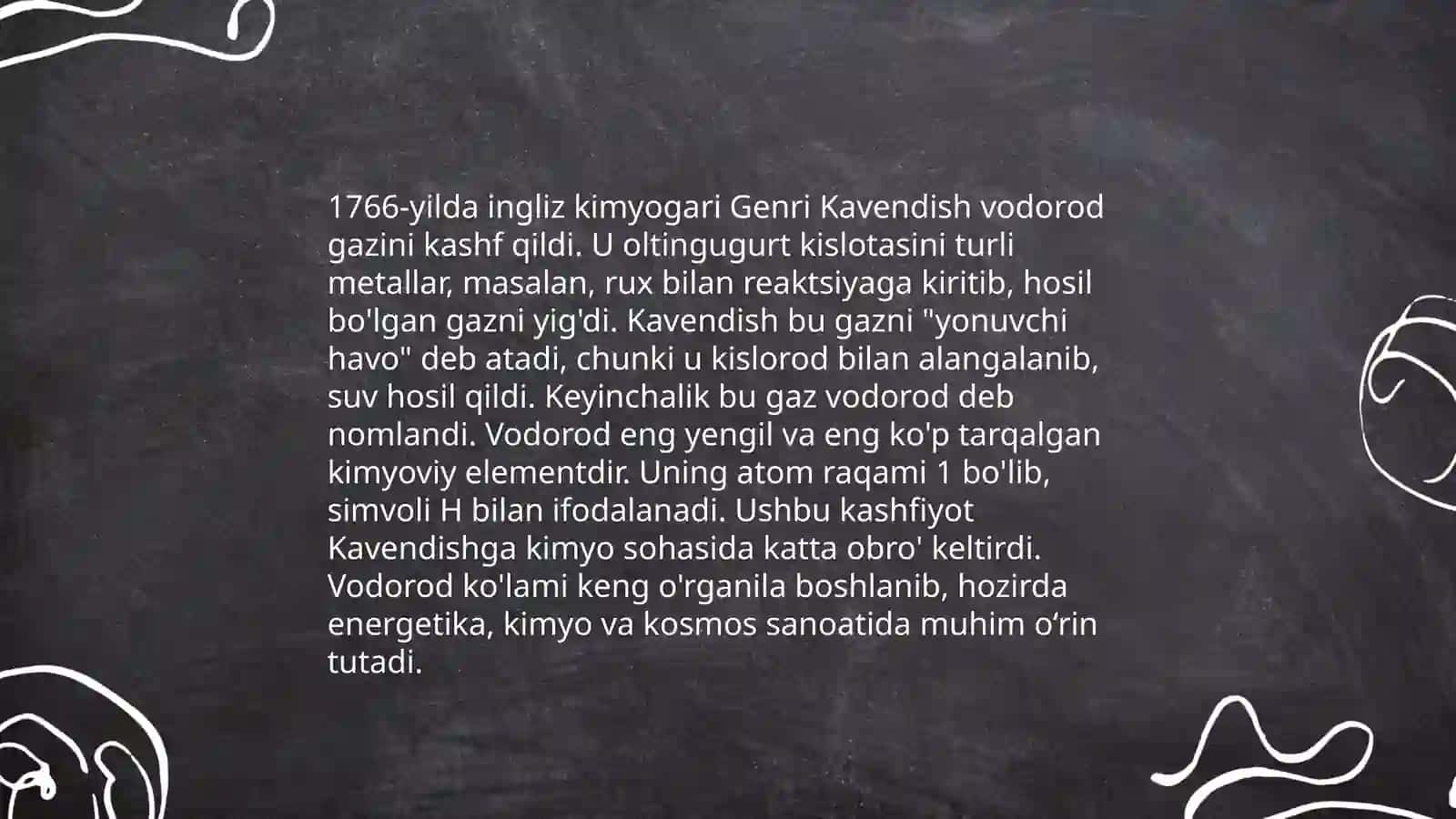 Kavendish Pristli va Sheele kashfiyotlari 3