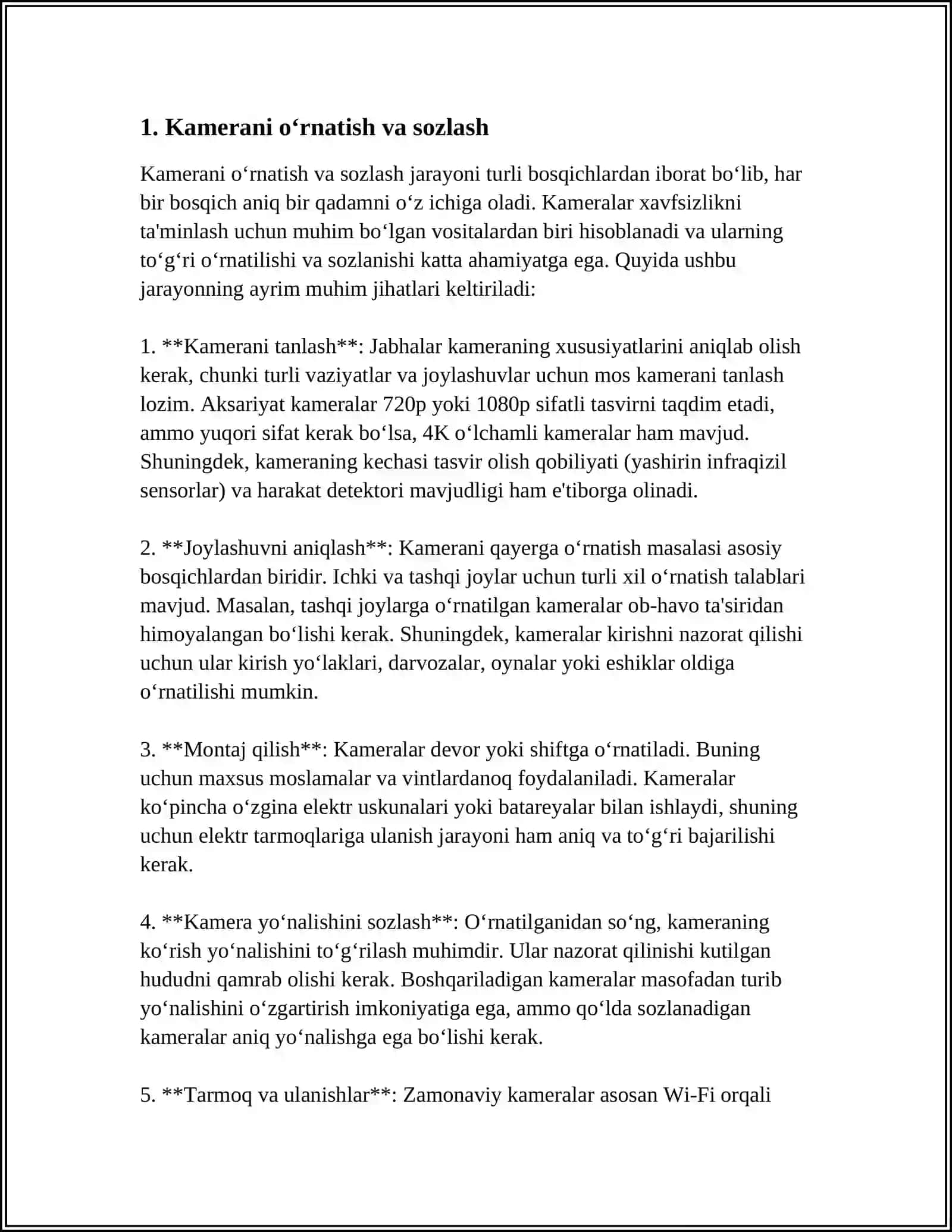 3DS MAX DASTURIDA KAMERALAR BILAN ISHLASH 3