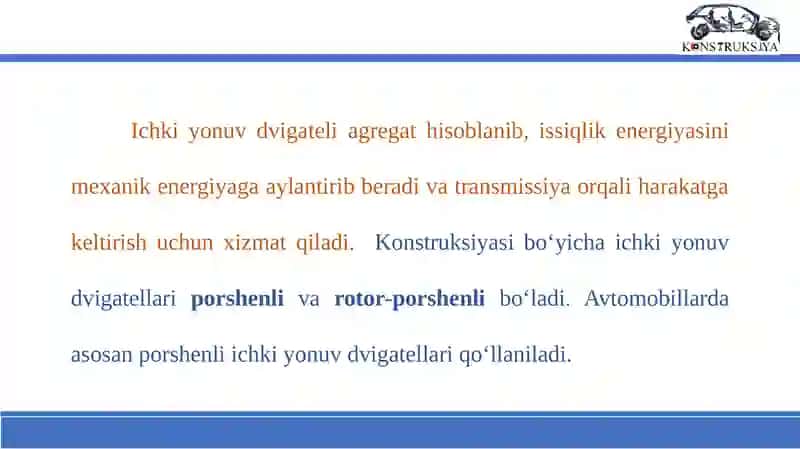 ZAMONAVIY AVTOMOBILLARNING ROTOR – PORSHENLI DVIGATELLARI 3