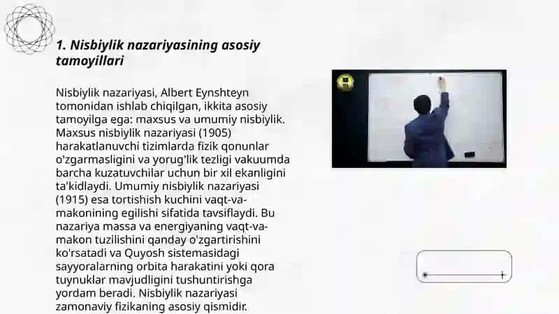 Nisbiylik nazariyasi elementlari 3