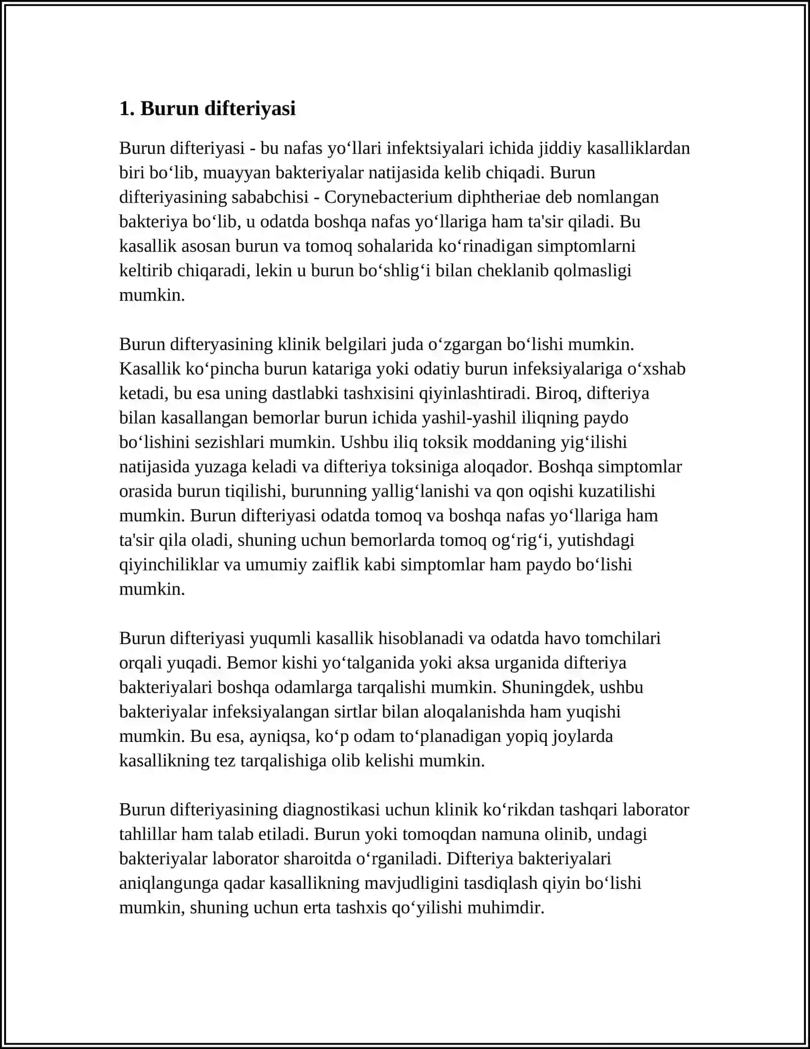 Burun Difteriyasi 3