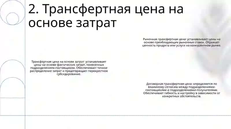 Формирование Трансфертной Цены 3
