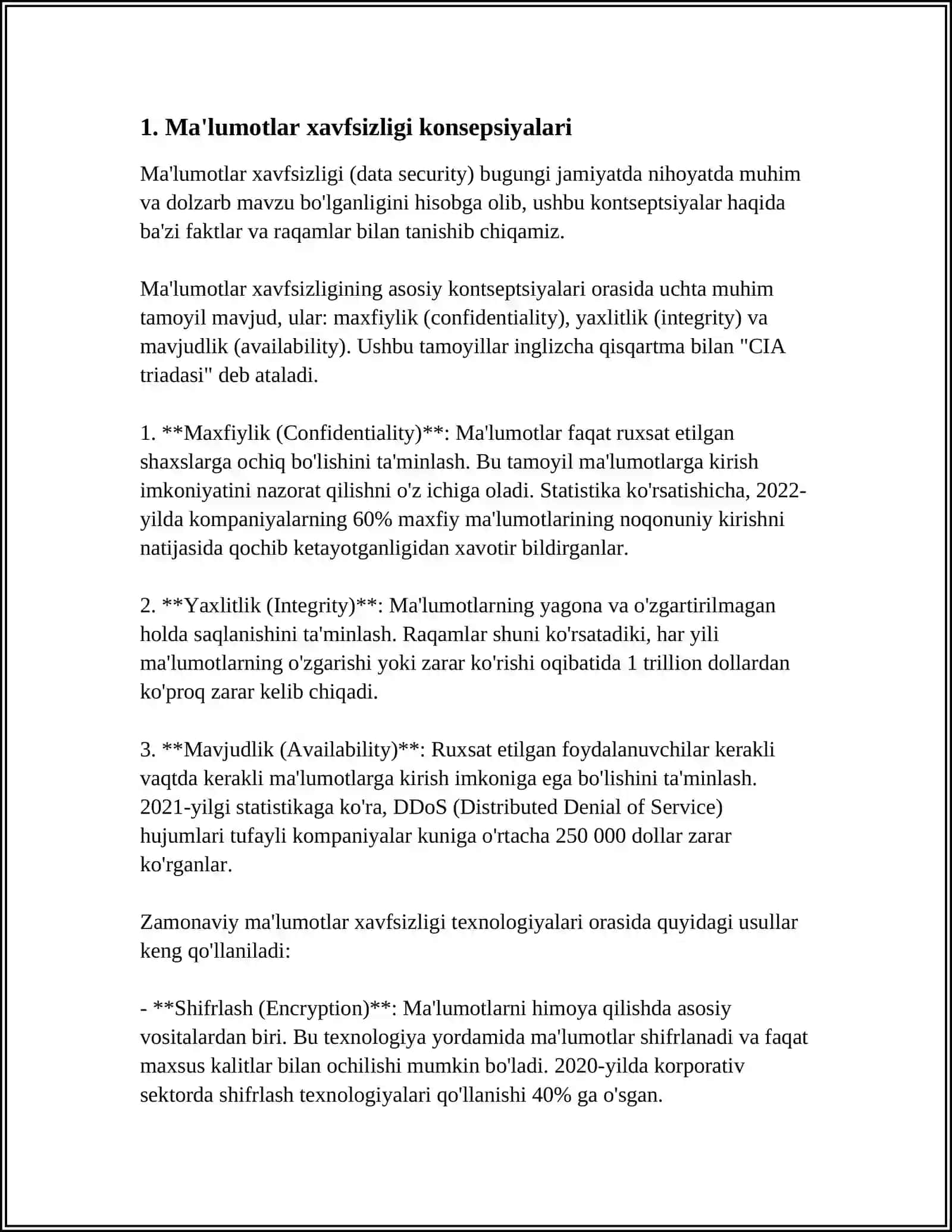 AXBOROT XAVFSIZLIGI TIPOLOGIYASI 3