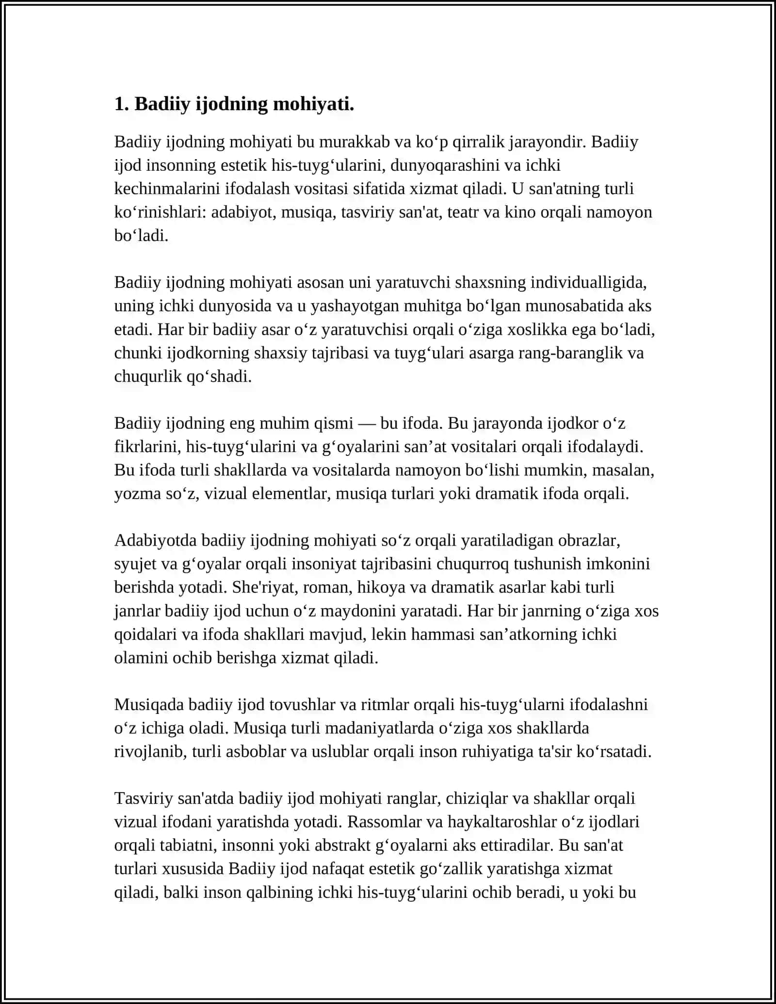 BADIIY IJOD VA RUHIYAT MASALASI 3