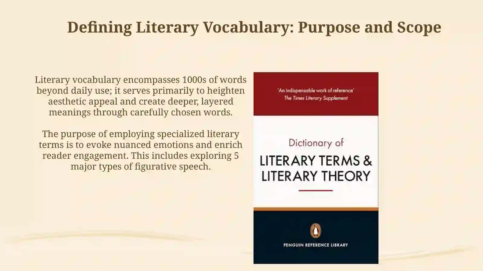 Special literary vocabulary 3