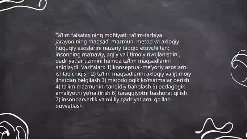Taʼlim falsafasi 3