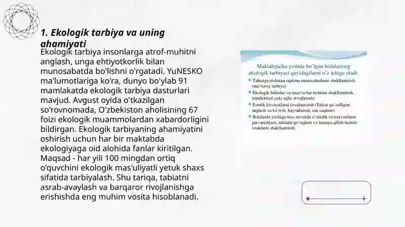Ekologik tarbiya 3
