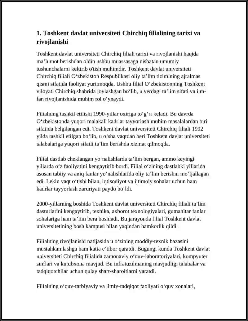 Toshkent Davlat Universiteti Chirchiq Filiali 3