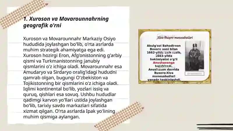 Xuroson va Movarounnahr 3