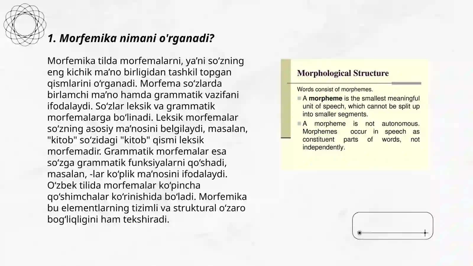Morfemika haqida umumiy maʼlumot 3