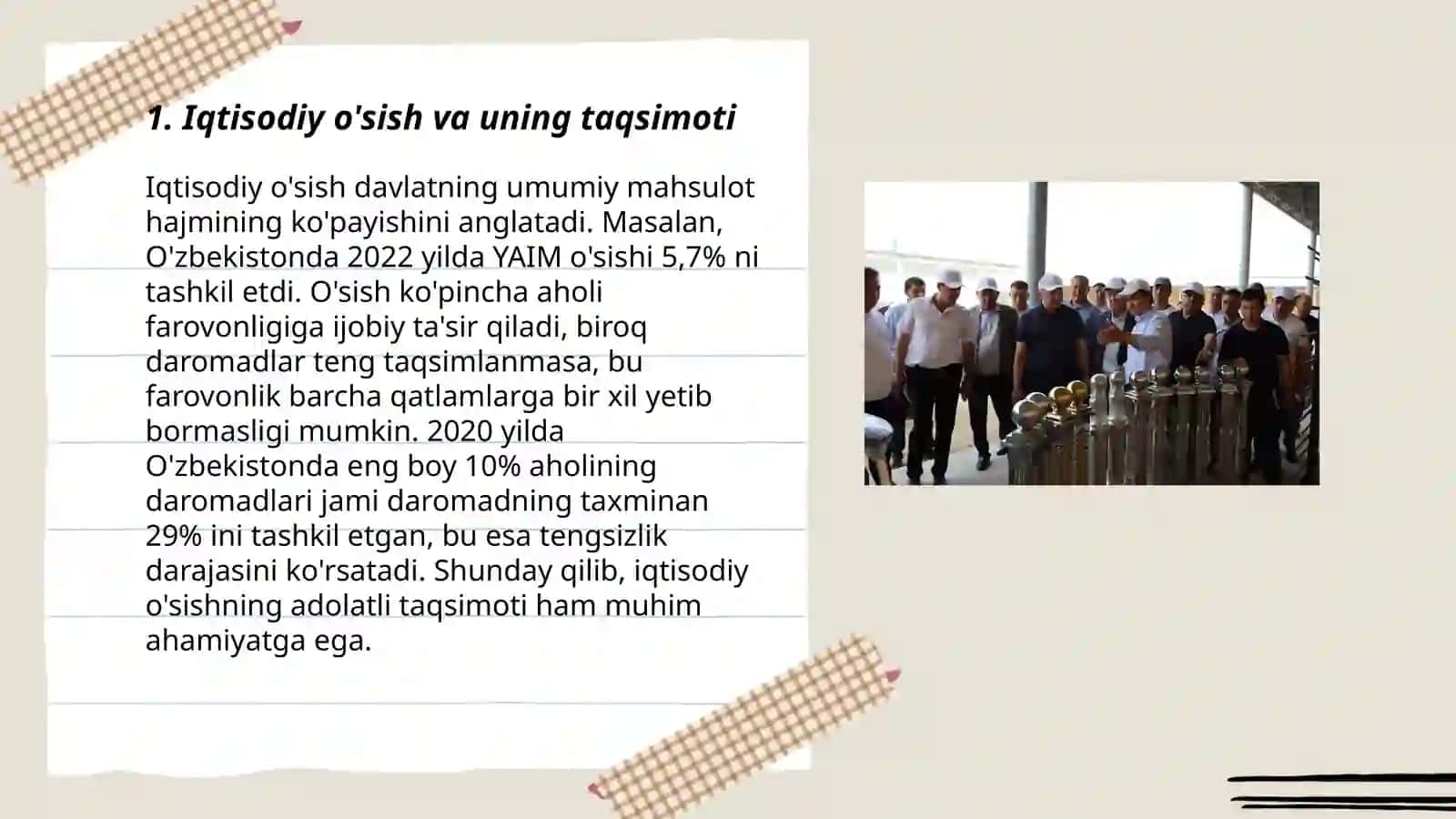 Daromadlar Tengsizligi va Kambag'allikni Qisqartirish 3