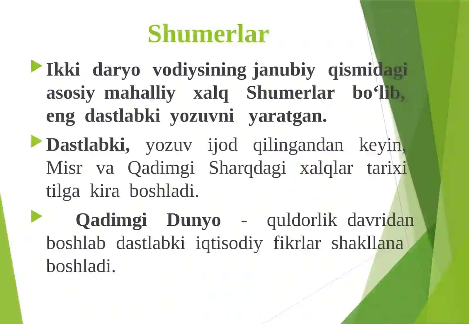 Qadimgi dunyo iqtisodiy ta'limotlar 3