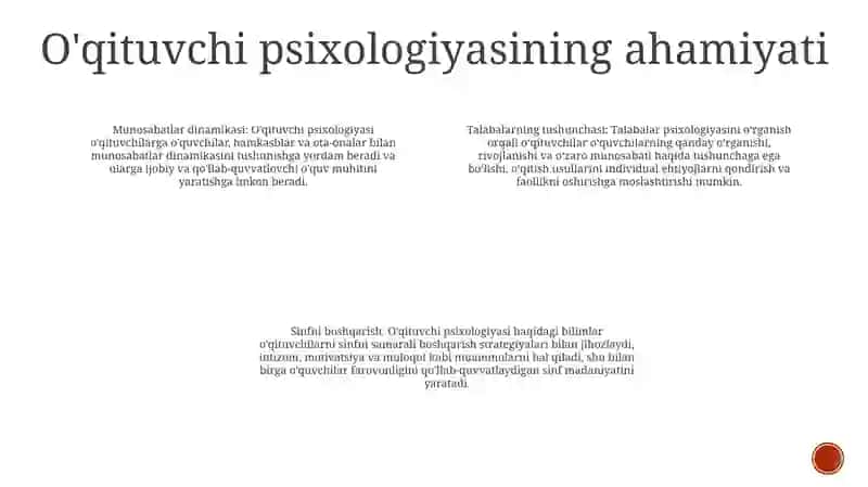 OʻQituvchi Psixologiyasi 3