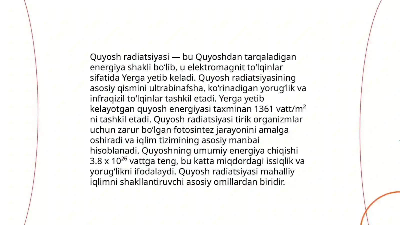 Quyosh radiatsiyasi 3
