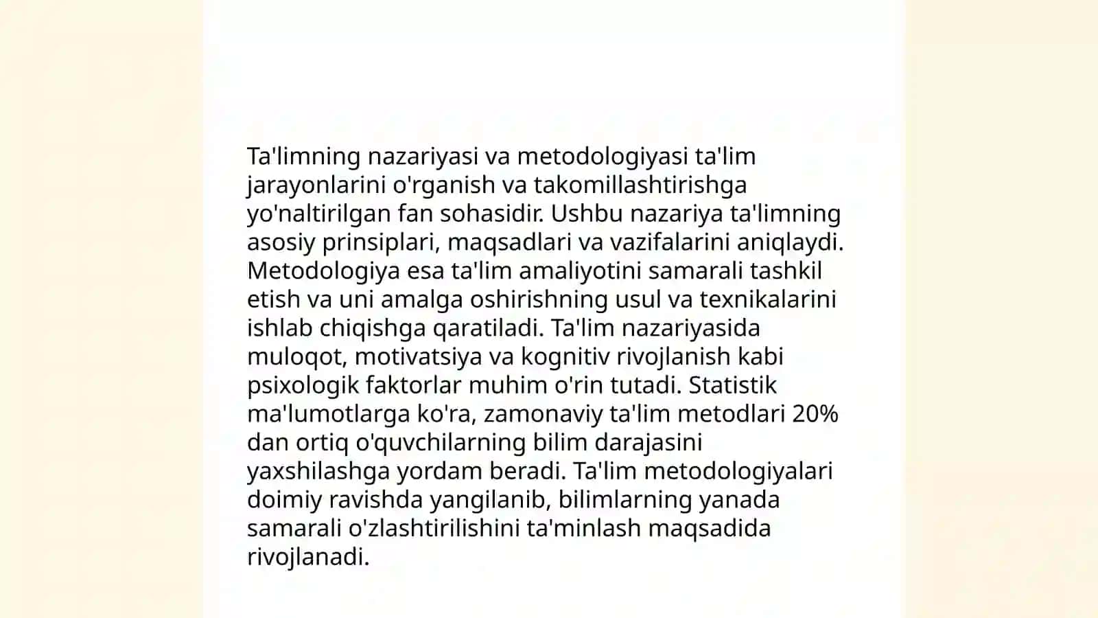 Ta'limning nazariyasi va metodologiyasi 3