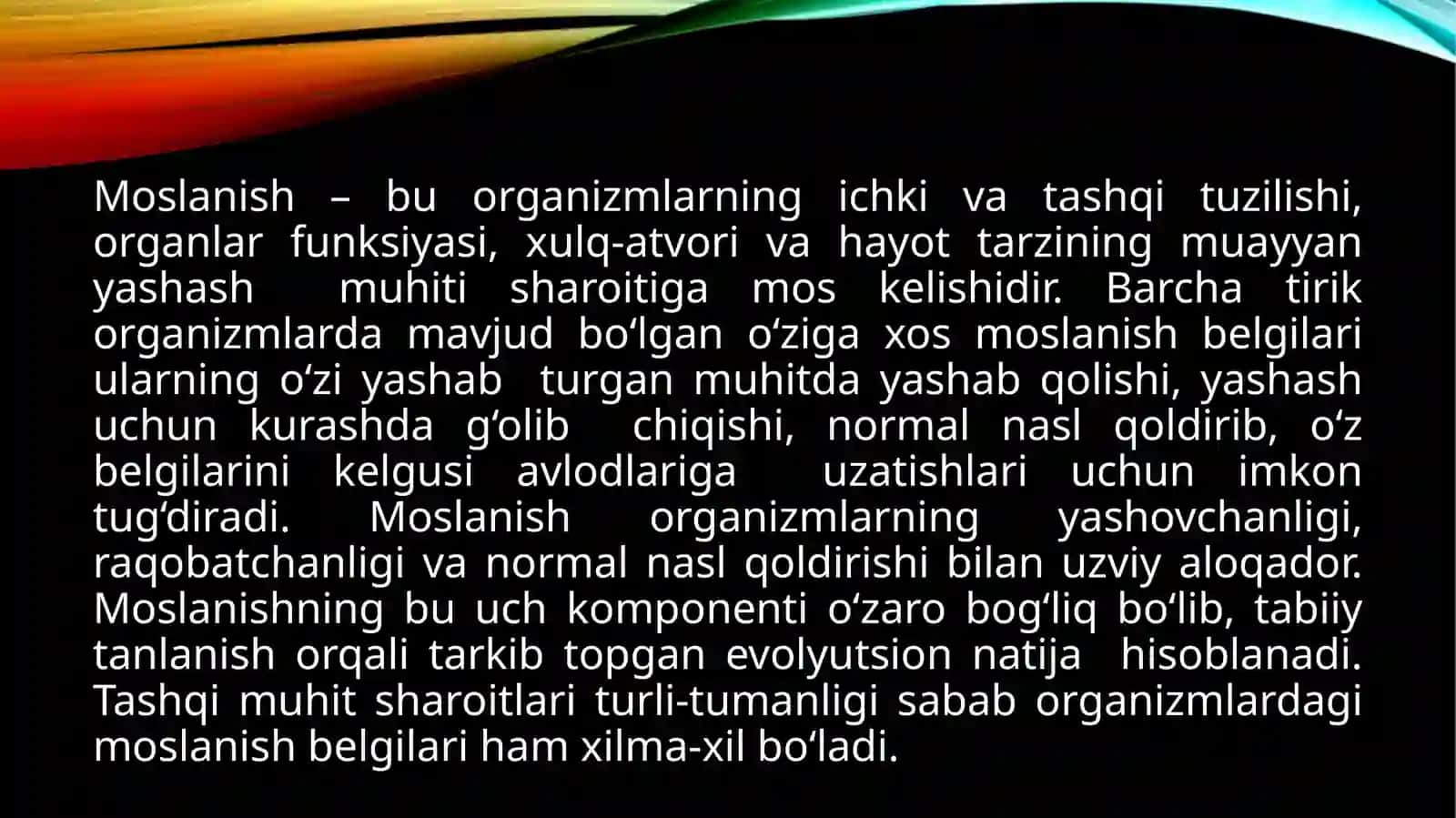 Moslanishning ahamiyati 3