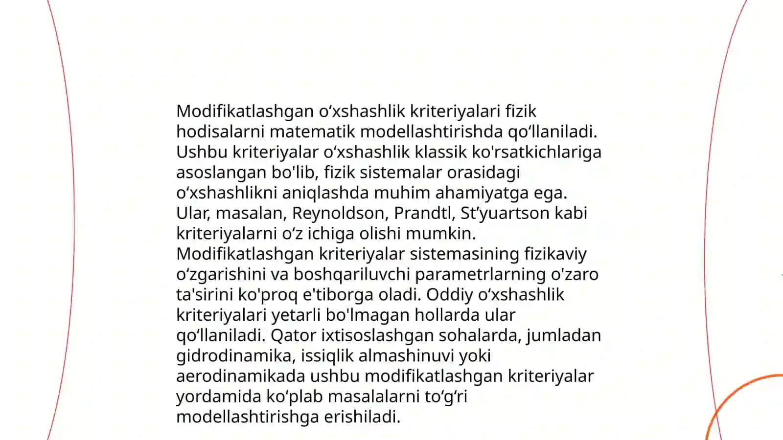 Modifikatlashgan va hosila oʻxshashlik kriyteriyalari 3