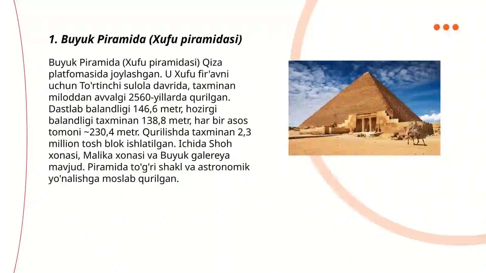Buyuk Piramida (Xufu piramidasi) 3
