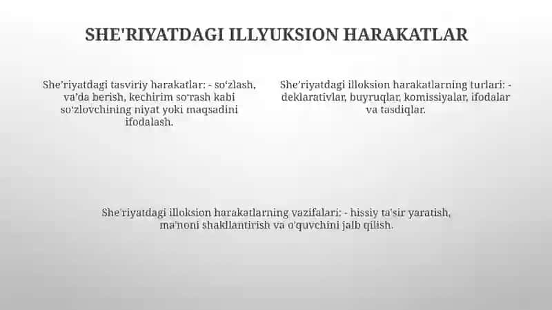 SheʼRiy Matnlarda Nutqiy Akt 3