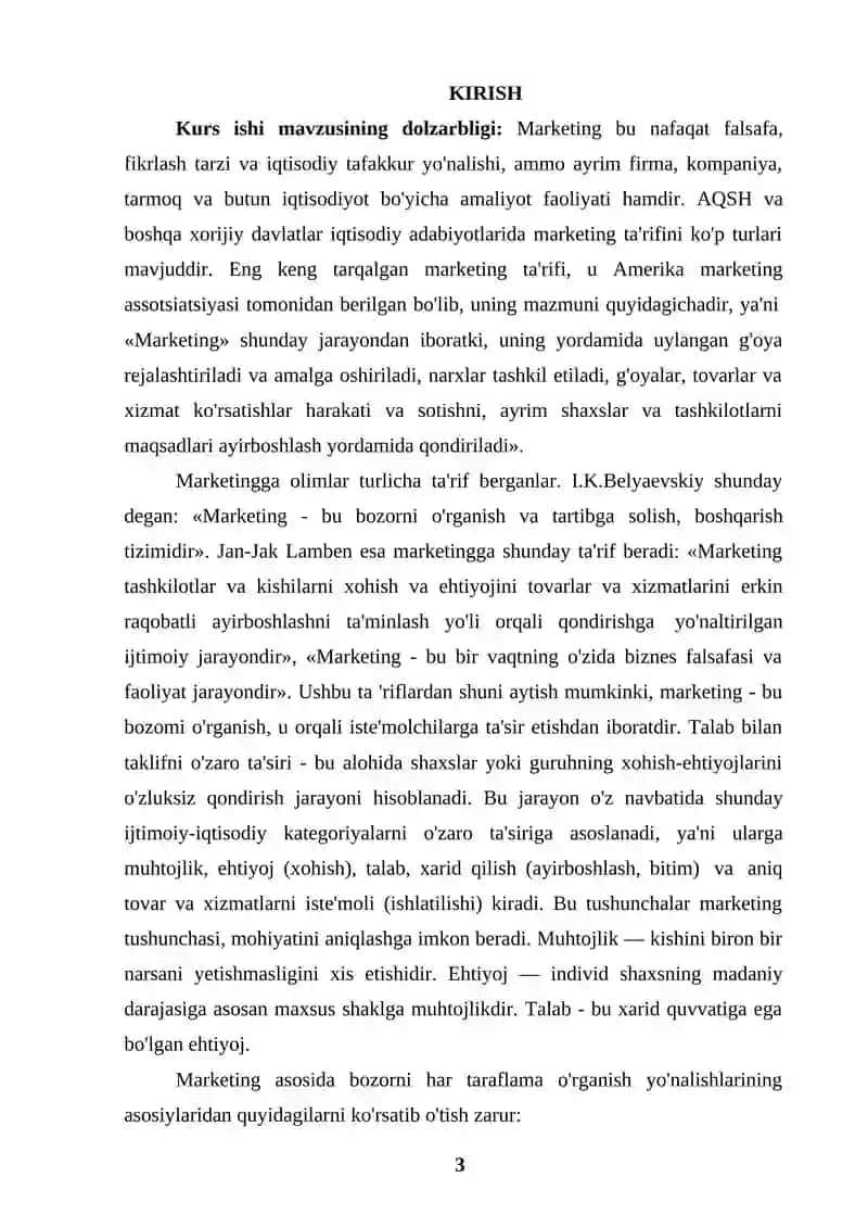 Korxonada marketing xizmatini tashkil etish 3