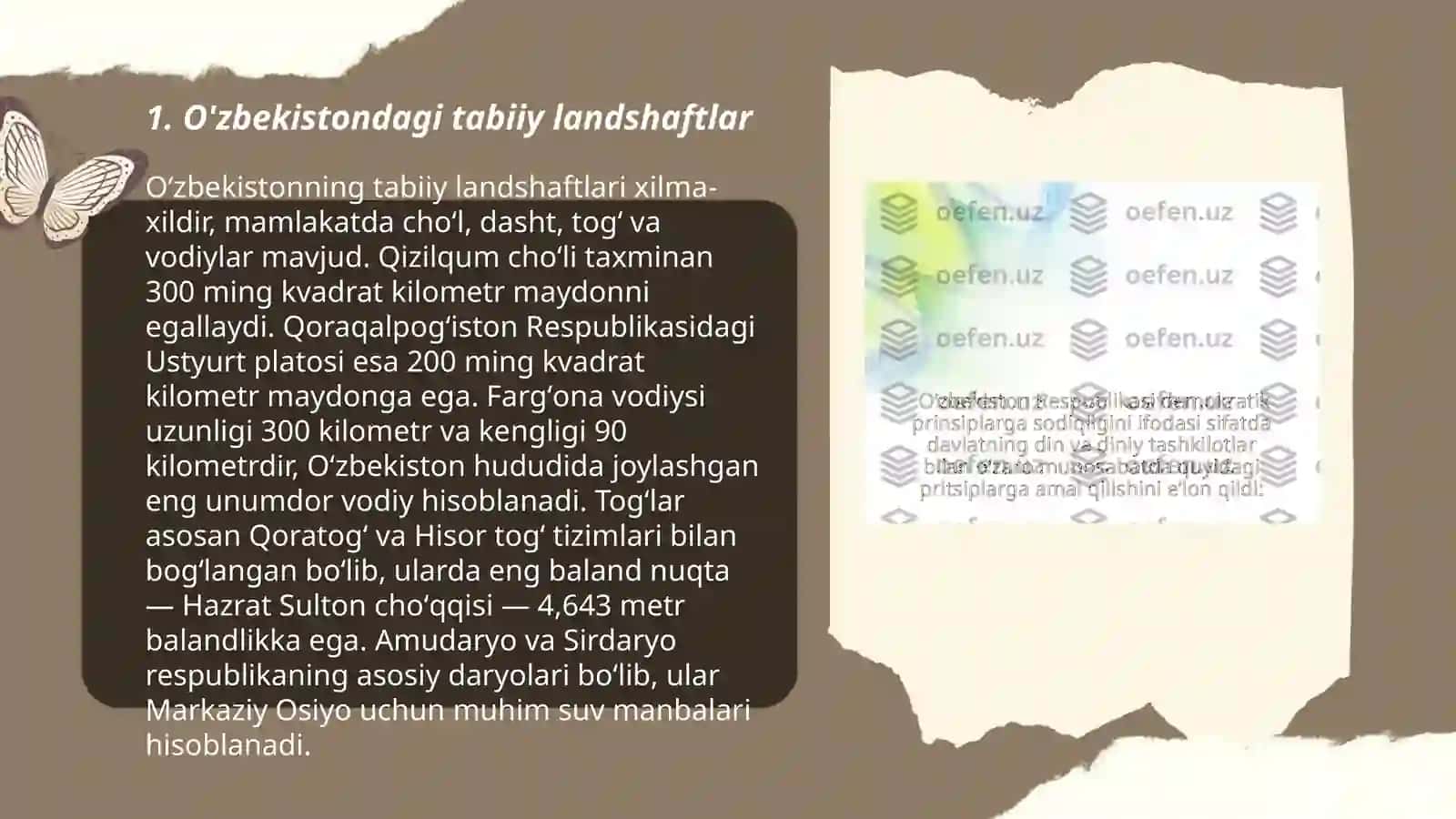 O'zbekiston rekreatsiyasi va landshaftlar 3