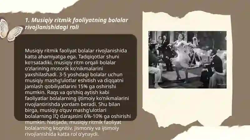 Musiqiy ritmik Faoliyat ahamiyati 3