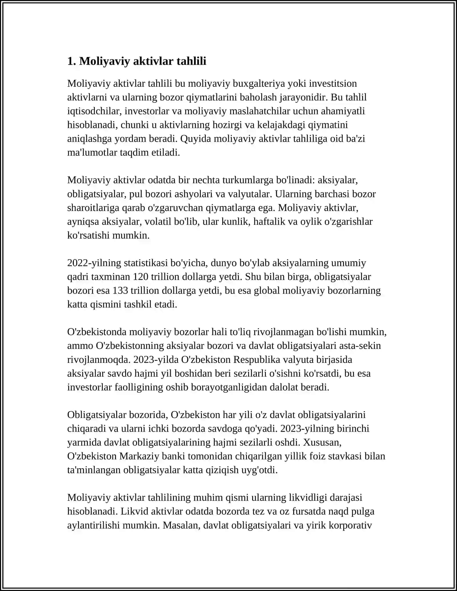 SOF AKTIVLAR TAHLILI 3