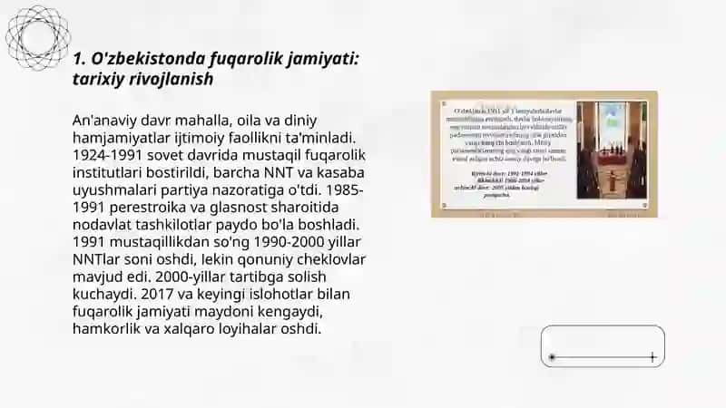 O'zbekistonda fuqarolik jamiyati: tarixiy rivojlanish 3