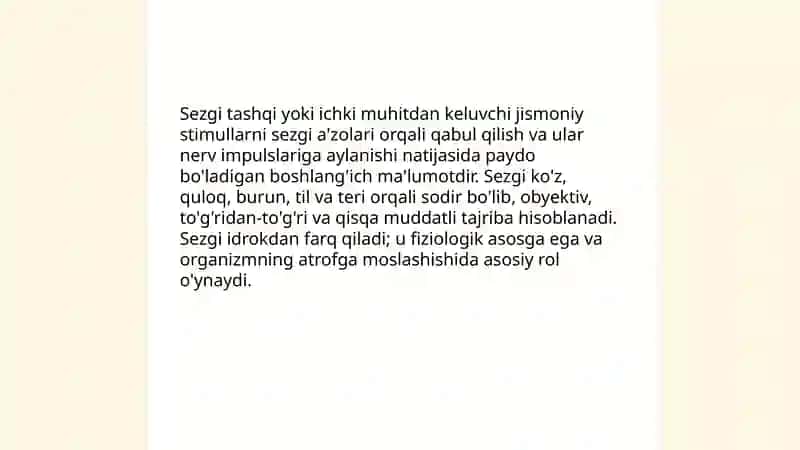 Sezgi haqida umumiy tushuncha 3