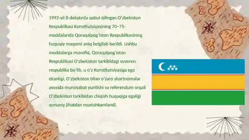 Mustaqillik yillarida Qoraqalpog‘iston Respublikasi 3