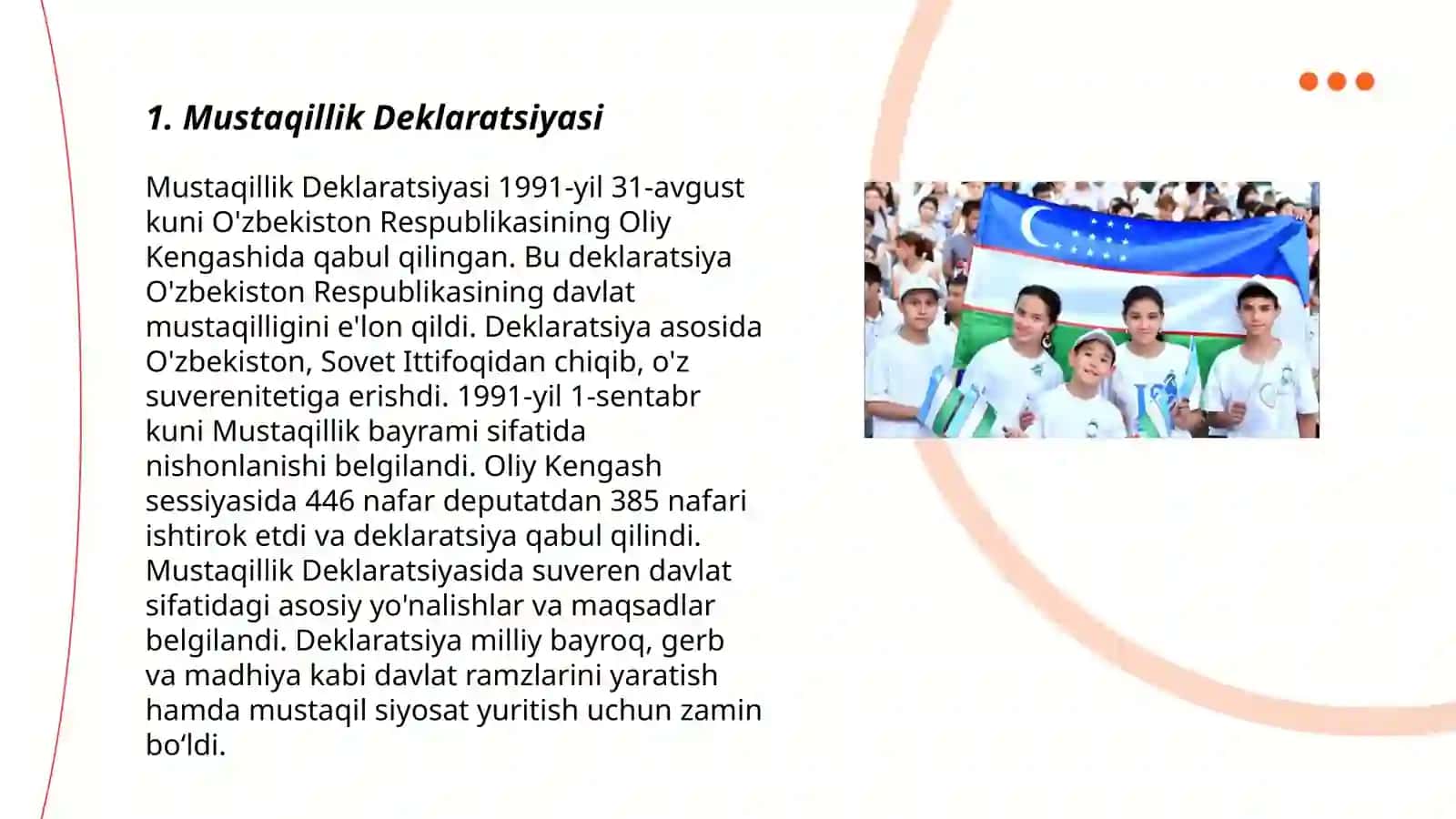 Mustaqil Oʻzbekistoni tashkil topishi 3