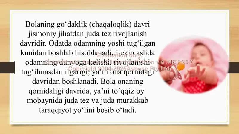 Chaqaloqlik davrining psixologik xususiyatlari 3