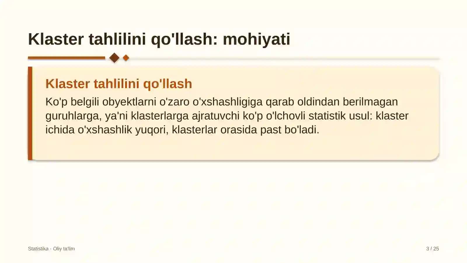 ekstremal turizmda klaster tahlilini qo'llash 8772 3