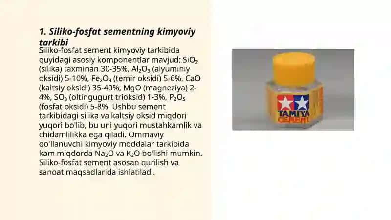 Siliko-fosfat sement 3