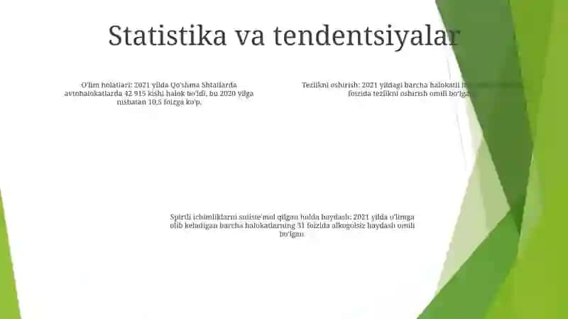YoʻL Harakati Xavfsizligi 3