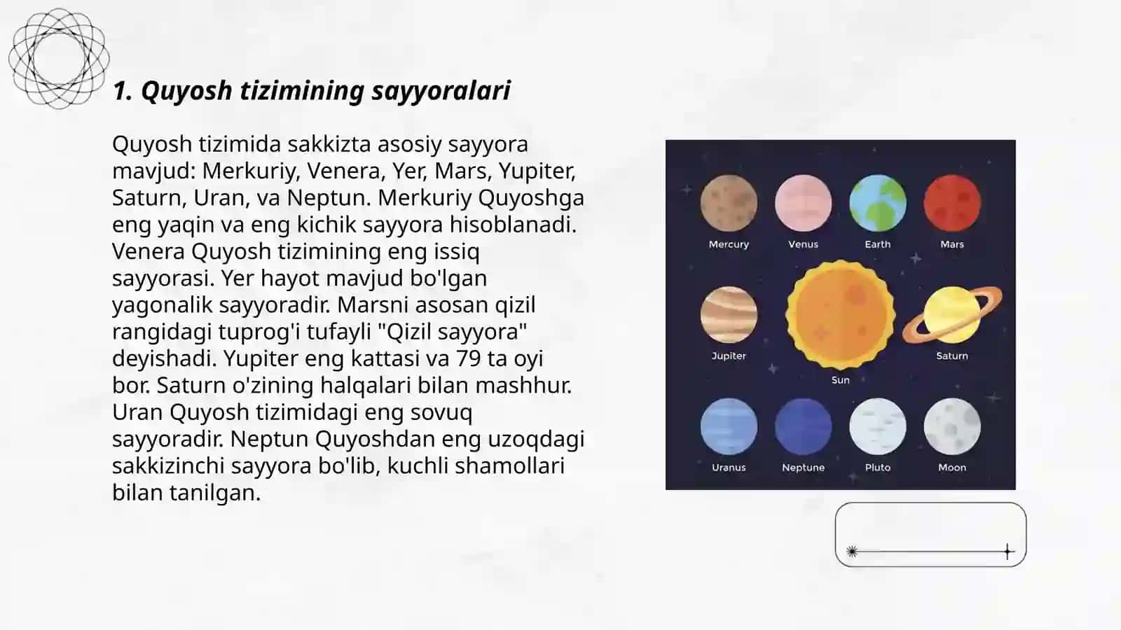 Quyosh tizimining sayyoralari 3