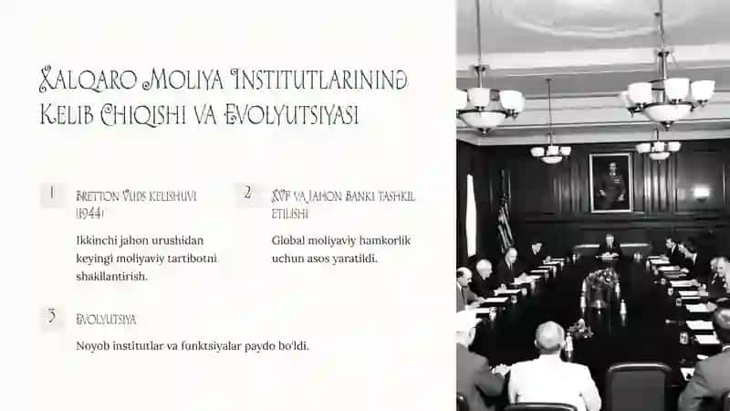 Xalqaro Moliya Institutlari: Maqsadi va Funktsiyalari 3