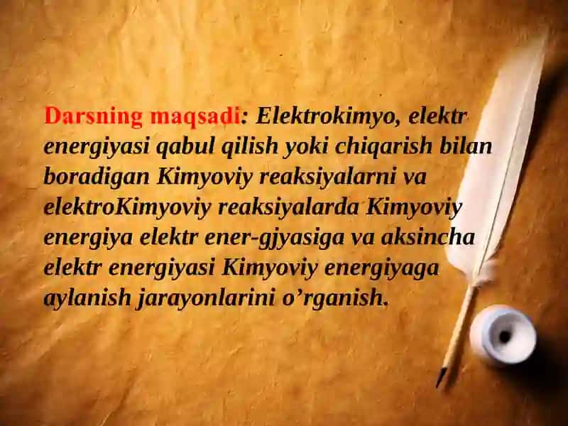 Elektrokimyoviy ishlab chiqarish. 3