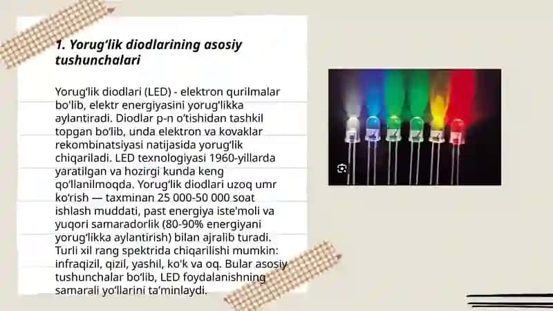 Yorugʻlik diodlari (LED) 3