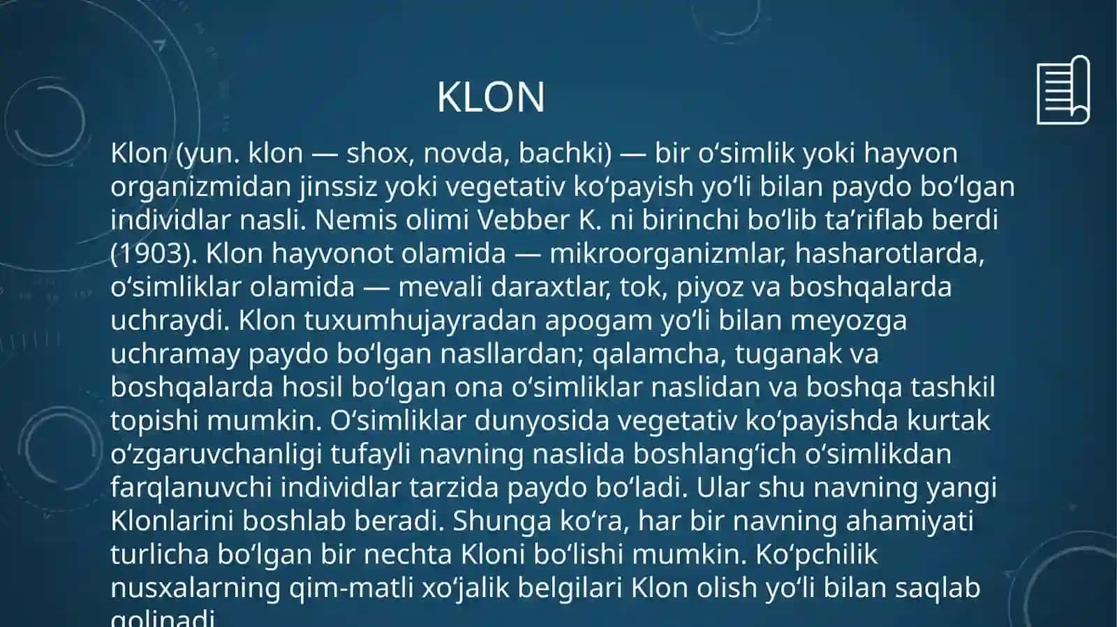 Klon , klonlashtirish va uning tibbiyotdagi ahamiyati 3