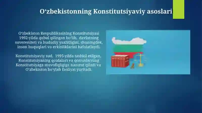 Oʻzbekistonning Bugungi Huquq Tizimi 3
