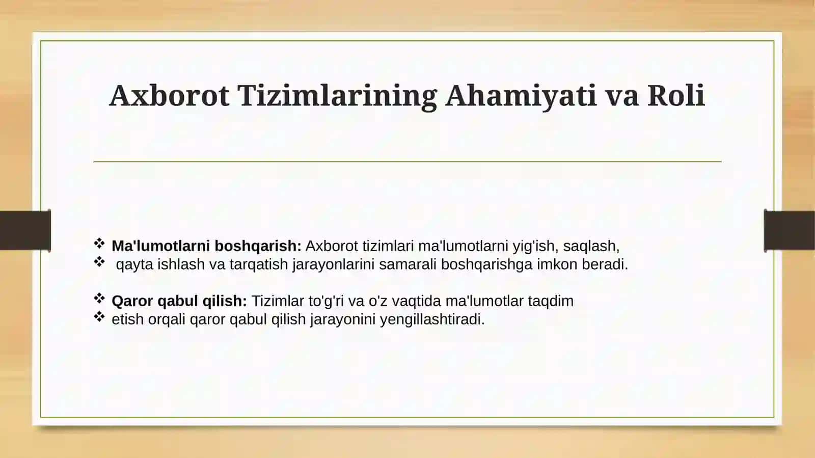 Axborot Tizimlarining Tasnifi 3