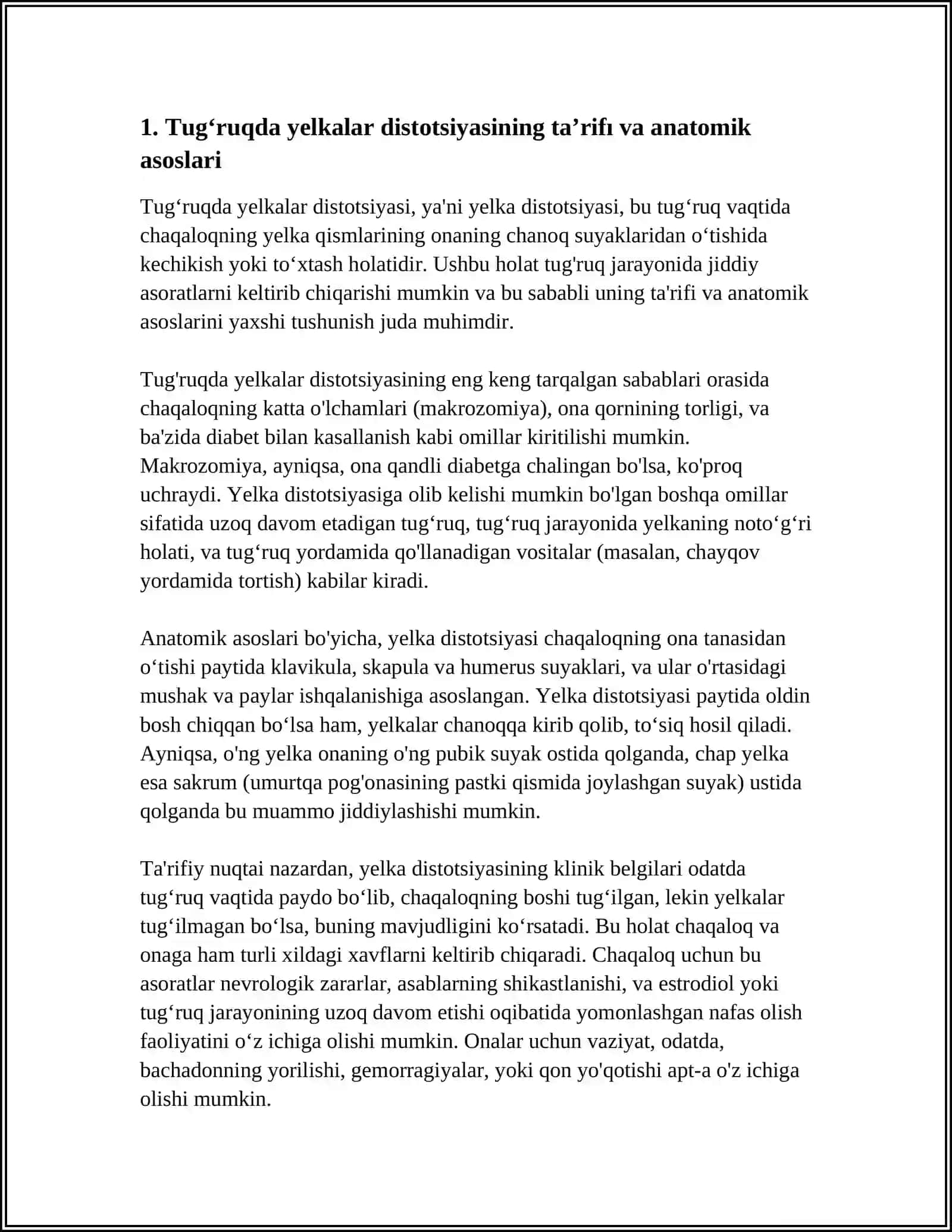 TUG‘RUQDA YELKALAR DISTOTSIYASI 3