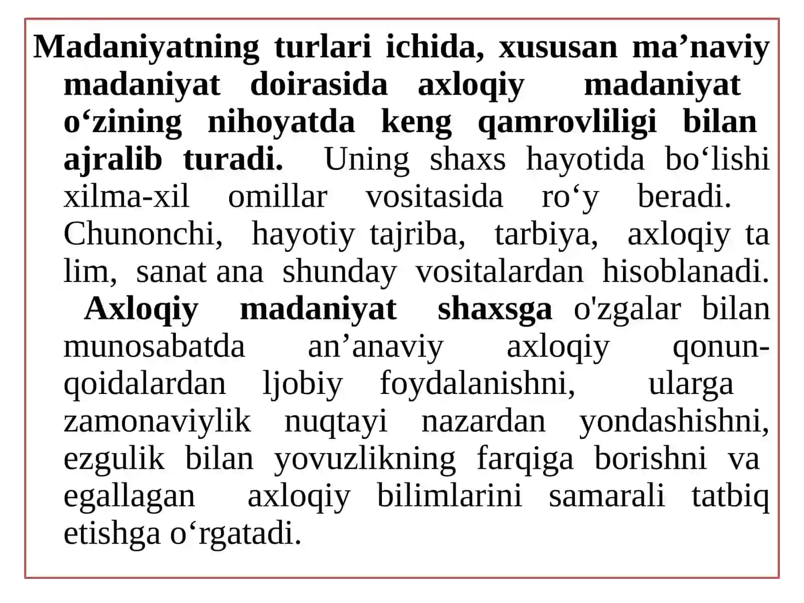 AXLOQIY MADANIYAT VA QADRIYATLAR 3