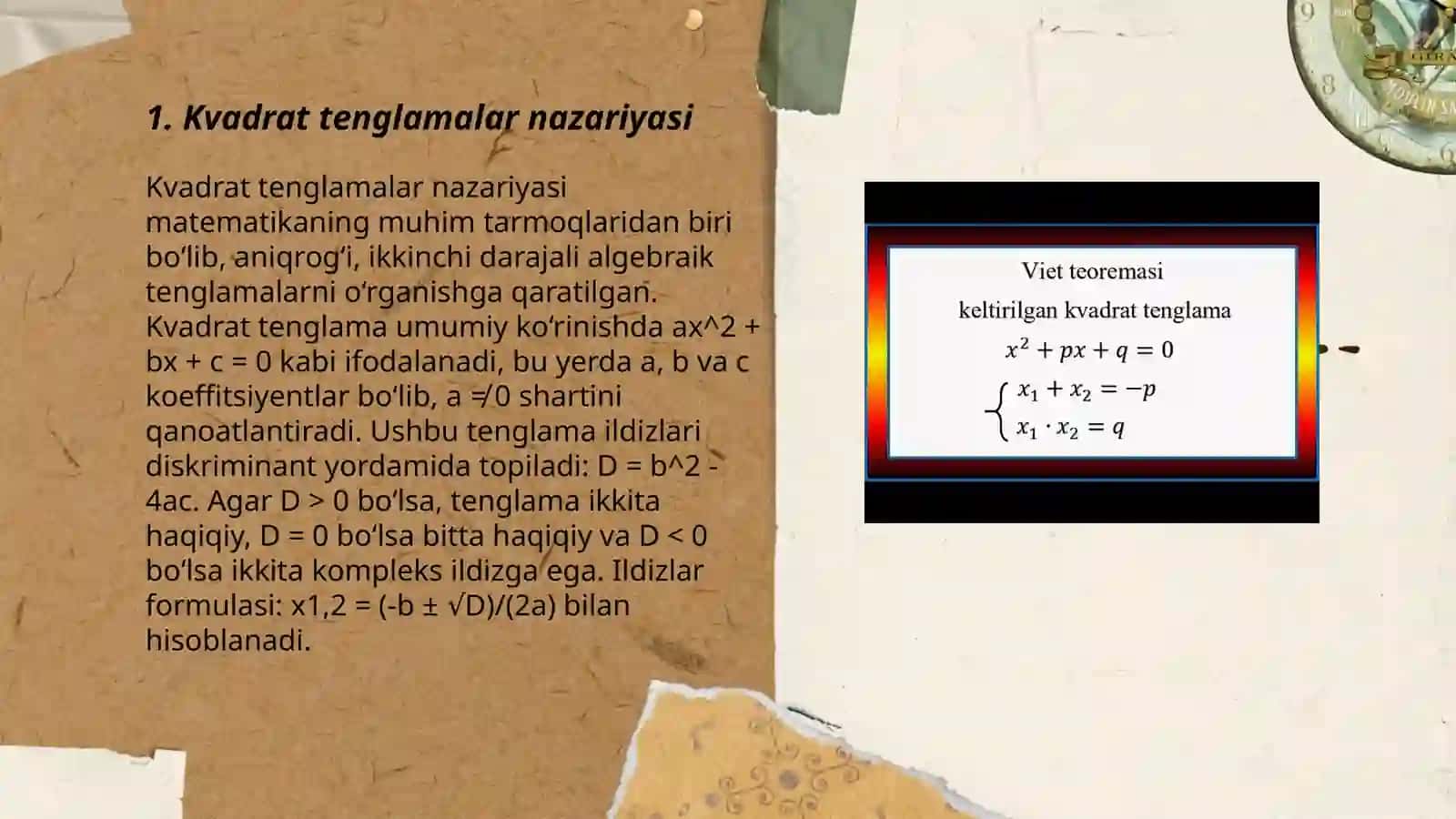 Kvadrat tenglama 3