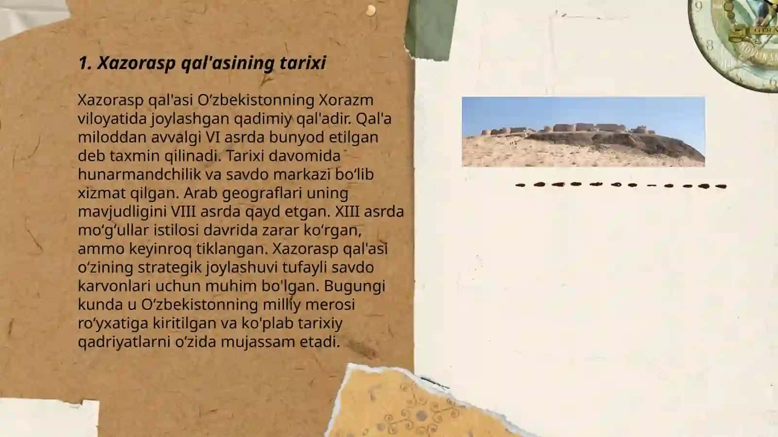 Xazorasp qal'asi 3