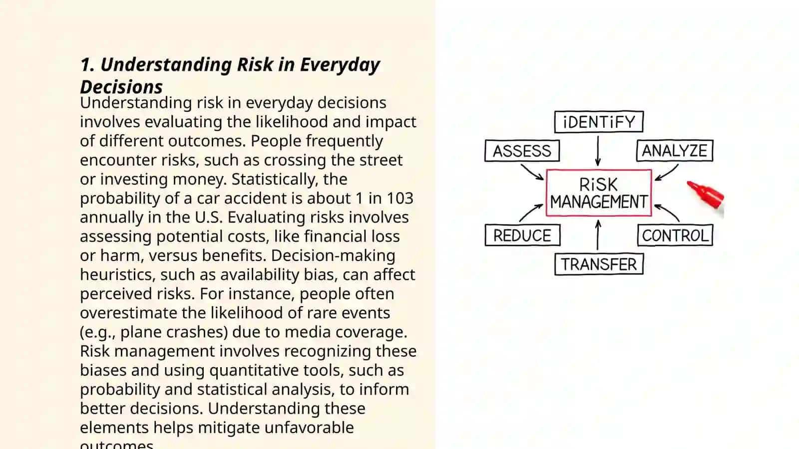 Importances of risk in our life 3