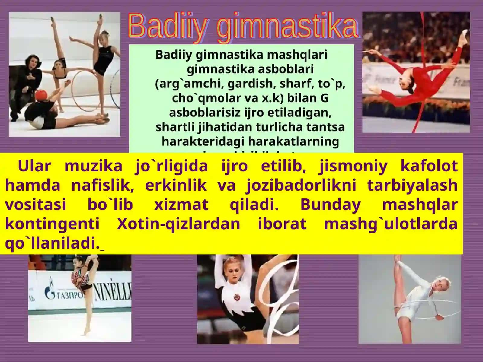 Gimnastika elementlaridan estafeta o'tkazish 3