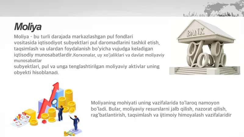"Moliya tizimi va moliyaviy siyosat" 3